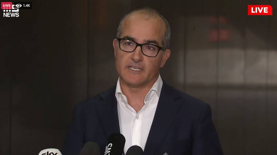 Acting Premier James Merlino announced new changes to restrictions