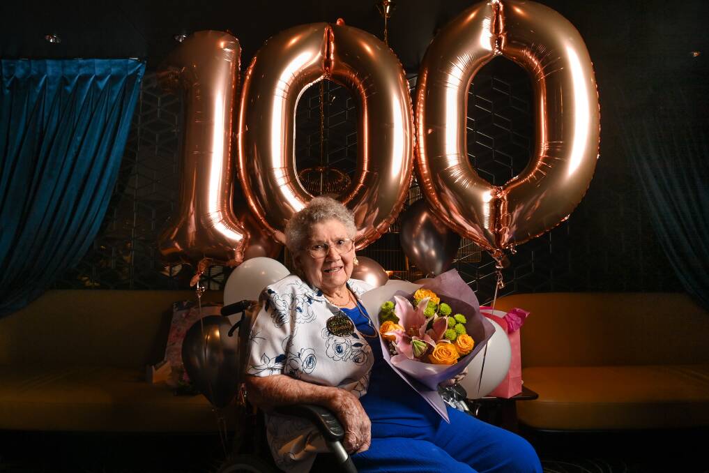 'Molly' Fulford celebrated her 100th birthday at the SS&A. Picture: MARK JESSER