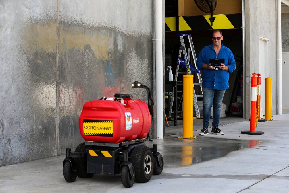 FireTail Robotics has been commissioned to create an autonomous robot to disinfect surfaces. Picture: JAMES WILTSHIRE