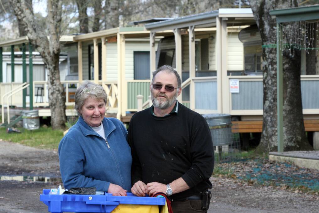 Tawonga Caravan Park lessees Nola and Bill Turnbull, pictured at the park in 2007, have decided not to renew their lease for its remaining three years.