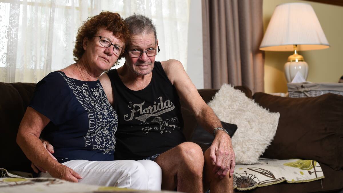 TOO LITTLE, TOO LATE: Janelle and Terry Kneebone spoke about their fight to receive correct government support for Terry's motor neurone disease in January. Terry died on Monday, February 6 without receiving that support.