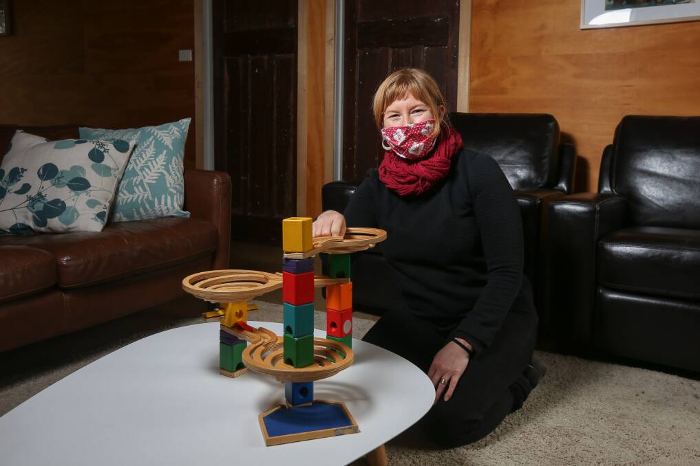 INTERACTING: Speech pathologist Meg Engel is finding new ways to connect with clients, including Telehealth, during COVID-19. Picture: TARA TREWHELLA