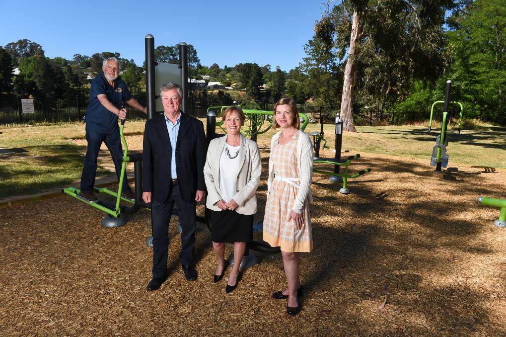 The new outdoor area in the Beechworth Rotary Park has been hugely popular.