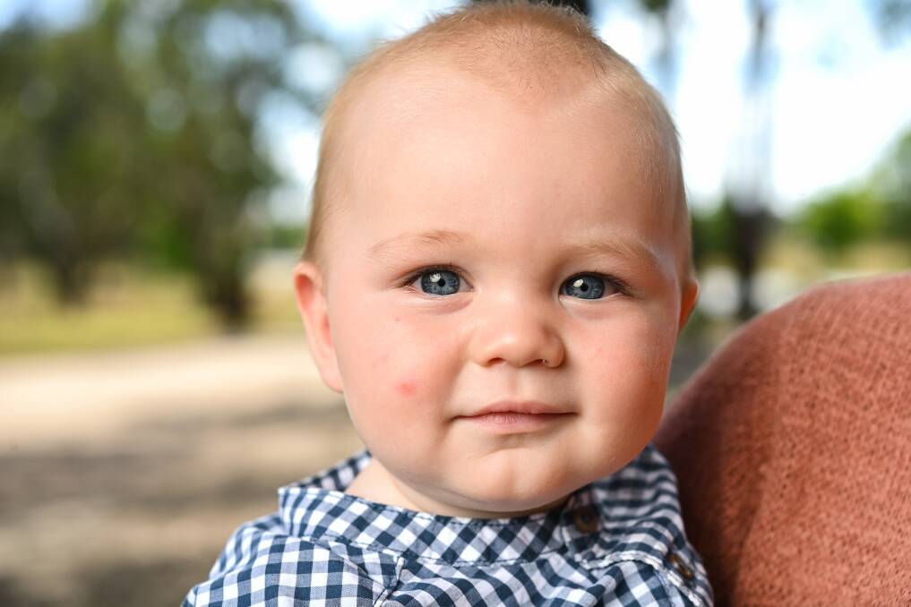 Little Archie will benefit from the changes his mum and her community are making now. Picture: MARK JESSER