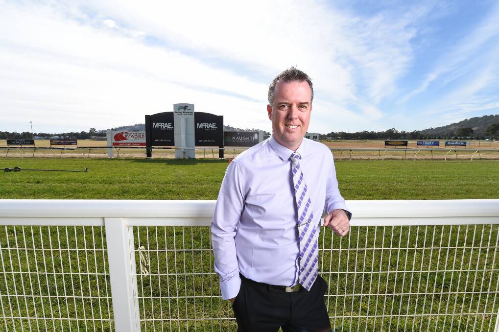 HOPEFUL: Wodonga and District Turf Club chief executive Steve Wright said it was a shame the caravan and camping expo scheduled to take place at the racecourse next month was cancelled, but has hopes for the Gold Cup.