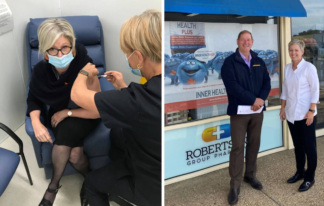 Indi MP Helen Haines received her first AstraZeneca jab this week and Ovens Valley MP Tim McCurdy had his flu jab, with both vaccines needing greater uptake.