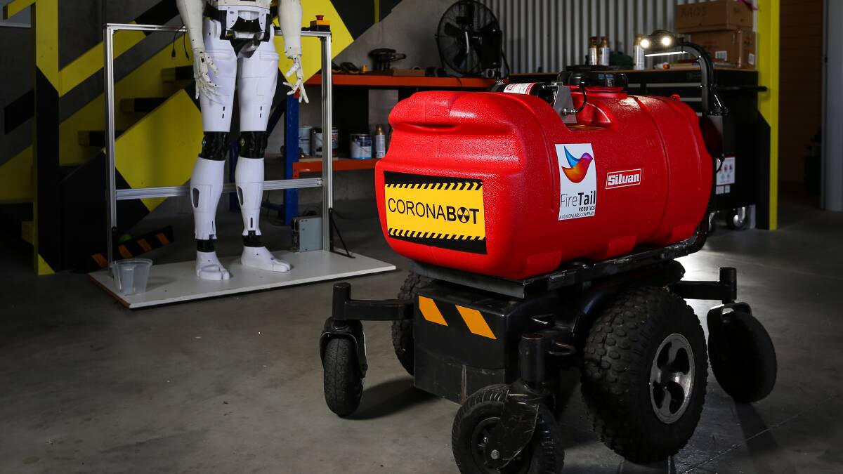 Australia's first disinfecting 'Coronabot' built in Albury