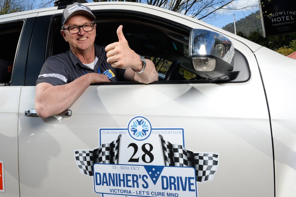 NEW RUN: Daniher's Drive will stop this year in Wangaratta and Corowa. Neale's brother Anthony was among the drivers in the 2017 drive, which went through Bright and Dinner Plain. 
