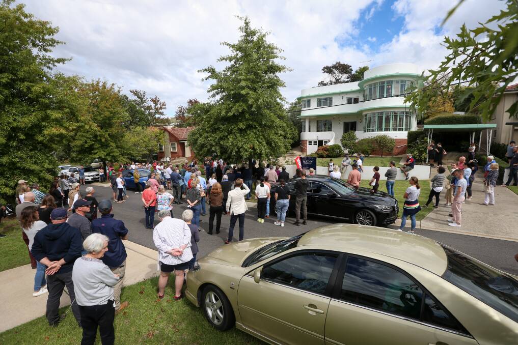The home, built by the Abikhair family, attracted huge interest. Picture: JAMES WILTSHIRE