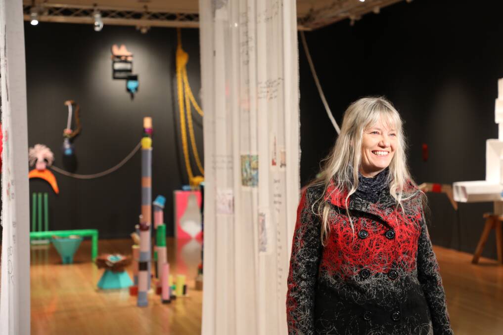 COLLABORATE: Vicki Luke is among the artists leading a community installation project at Arts Space Wodonga, the final exhibition before upgrades. Picture: WODONGA COUNCIL