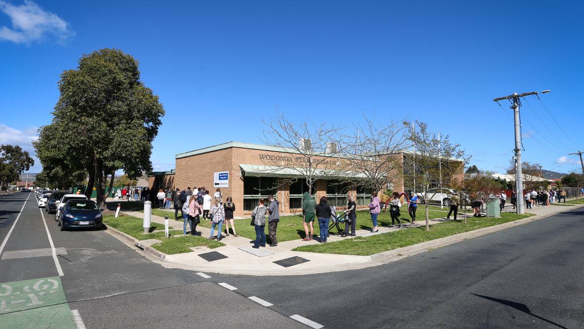 There was a huge response to a call for testing in Wodonga on September 25 after tier one site were listed.