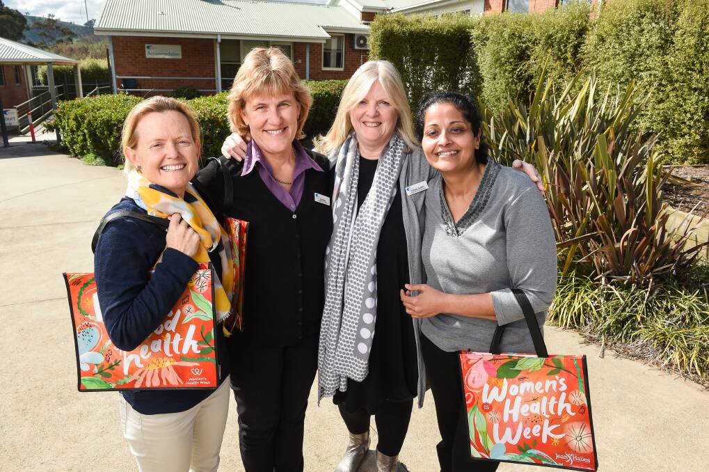 SPOTLIGHT: Lou Newman, Sue Reid, Denise Parry and Rasmita Mishra are excited about Women's Health Week. Picture: MARK JESSER
