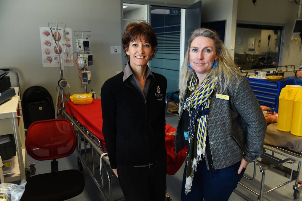 SUPPORT: UNSW Rural Clinical school campus manger Diana Potocnik and Meredith James, Border Medical Training Hub Manager help students find jobs.