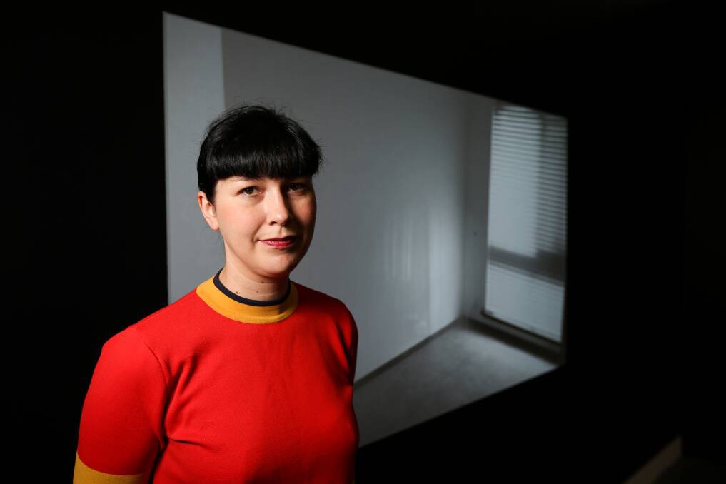 PERSONAL: Elise Harmsen uses scenes from a Roman Polanski film and images of homes her mother used to live in to create her video projection 'She Moved It'. Picture: JAMES WILTSHIRE