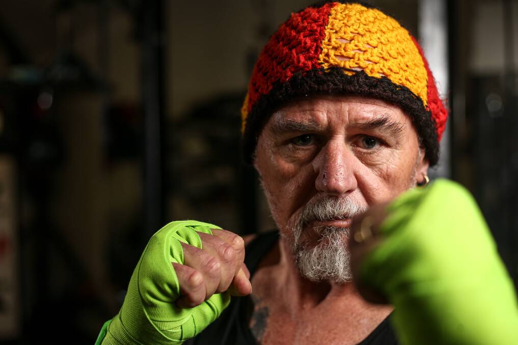 READY: "Buddy Oldman Masters Boxer" is Darcy Brown, an Albury resident who will compete in the Pan Pacific Masters Games on the Gold Coast in November. Picture: JAMES WILTSHIRE