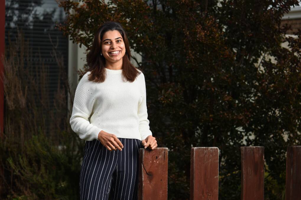KEEP SMILING: Career Development Consultant Ayesha Umar is sharing working from home tips with the Albury Northside Chamber of Commerce. Picture: MARK JESSER