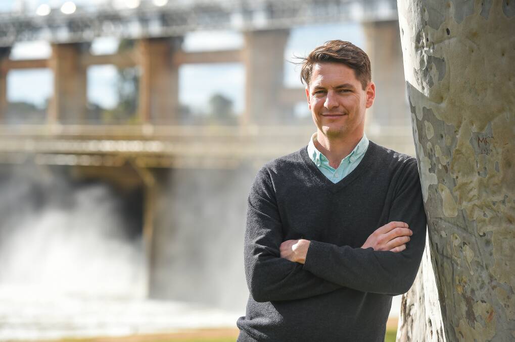 WORK DONE: Tom Brown has lead the Hume Renewable Energy Roadmap over the last 12 months and has also co-ordinated a social media campaign. Picture: MARK JESSER