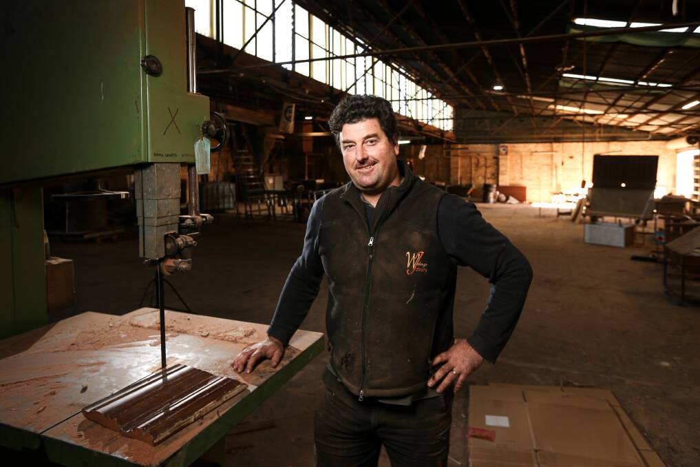 FRESH START: Joel Wright is moving Wodonga Joinery from its long-standing home on South Street to North Albury. Picture: JAMES WILTSHIRE