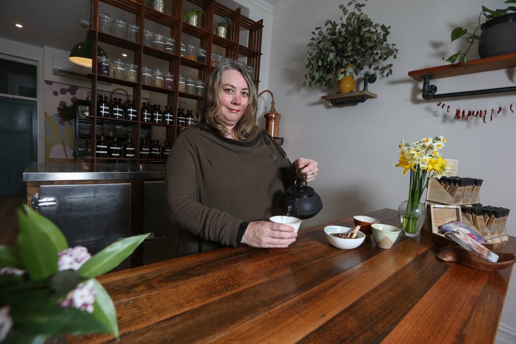 NEW SPACE: Naomi Ingleton launched Farmacy Co. on Ford Street, Beechworth in July, offering Ayurveda (natural Indian medicine) and Apothecary as well as health products. Picture: TARA TREWHELLA