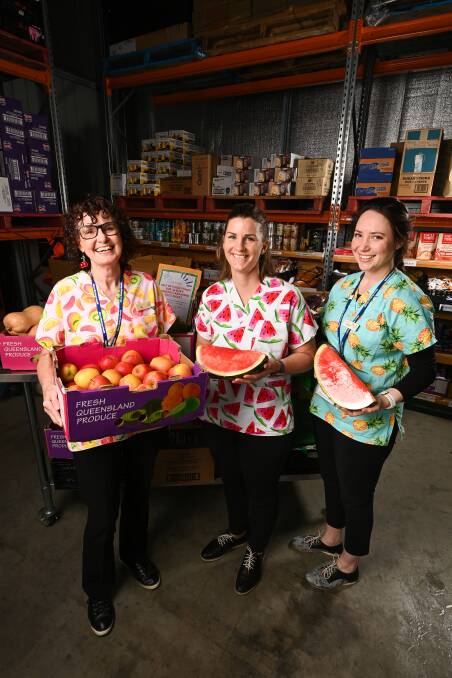 FOOD FOR THOUGHT: AWH dietitians Jane Ford, Amanda Kiss and Melanie Smith were involved in a project raising money for FoodShare. Picture: MARK JESSER