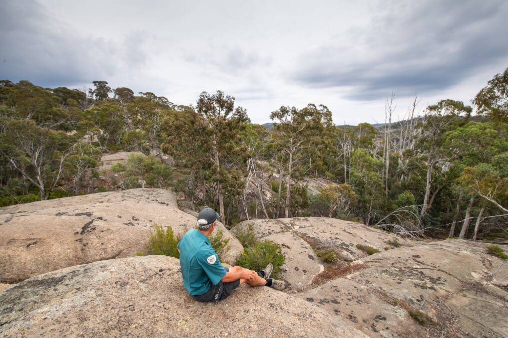 OUTLOOK: This could be the location of new, sustainable roofed accommodation at Mount Buffalo. The Taungurung are working on design, as the National Park will soon be transferred to them under native title. Pictures: MARK JESSER