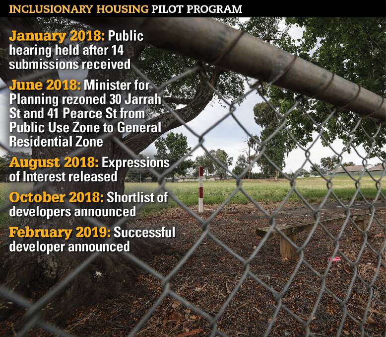 NEXT STEP: An earlier timeframe for the development of social housing on former Wodonga South Primary School land under a government pilot has been pushed back, with successful bidders to be announced 'by mid-2019'.
