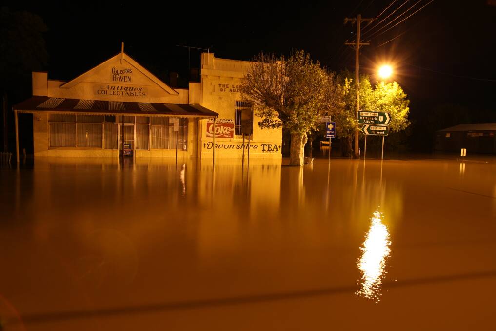 Culcairn floods in 2010.
