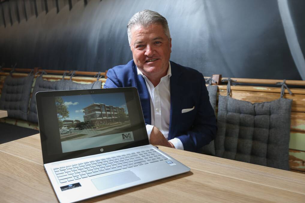 LAUNCHED: Criterion Property Group founder John Mooney with the plans. Picture: TARA TREWHELLA