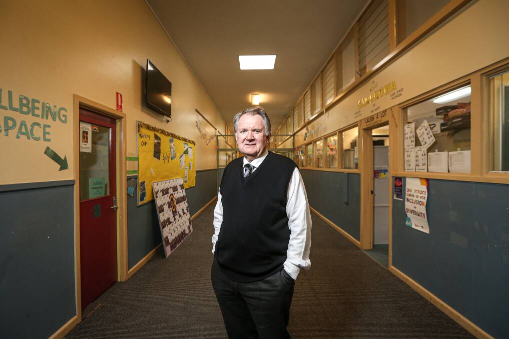 LONG WAIT: Wodonga Middle Years College principal Vern Hilditch says the Victorian School Building Authority needs to give a timeline of when the Huon campus will be upgraded. Picture: JAMES WILTSHIRE

