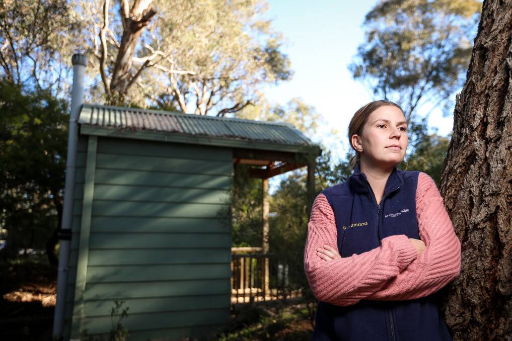 SUCCESS: Stacee Bell spoke about the need for new toilets at the Wirraminna Environmental Education Centre in July. The project has now received $25,000 from $1 million in drought funding allocated to the Greater Hume Shire.