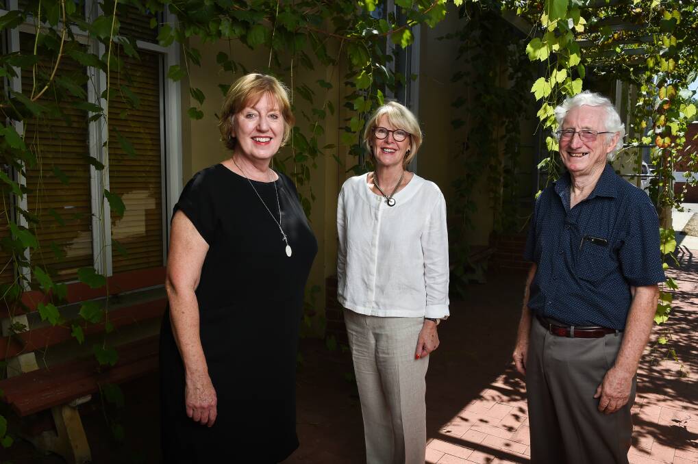 JOINT EFFORT: Helen Riseborough, Susie Reid and Frank Archer represent three organisations - Women's Health in the North, Women's Health Goulburn North East, and Monash University - that have collaborated to conduct two years of research on long-term disaster resilience. Pictures: MARK JESSER