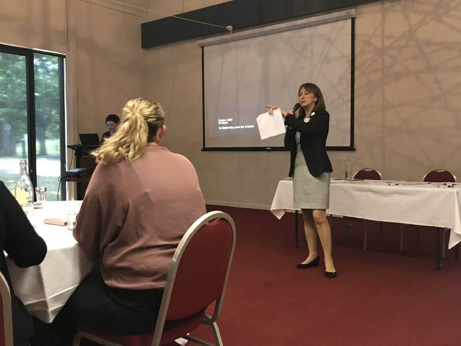 Albury Wodonga Health Children and Women's Services director Julie Wright led discussion at the Midwifery Workforce Symposium held at the George Kerferd Hotel Beechworth.