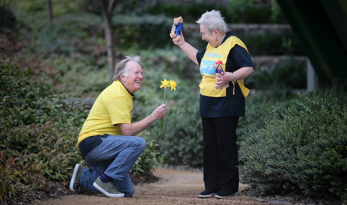 DEDICATION: Alan and Lillian Buckley, who celebrate 50 years of marriage next year, are volunteers at Daffodil Day. Picture: KYLIE ESLER