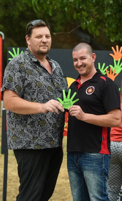 LOOK AHEAD: AWAS and MAC chief executives David Noonan and Caine Raudino at a close the gap joint event with Murray Primary Health Network. Picture: MARK JESSER