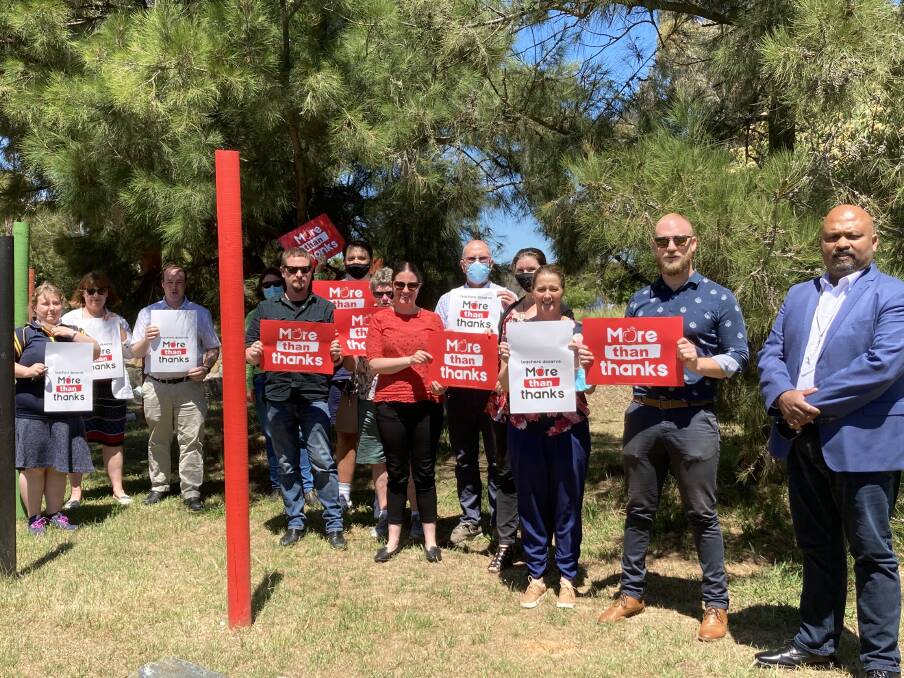 Federation members in Culcairn. Picture: NSW TEACHERS FEDERATION