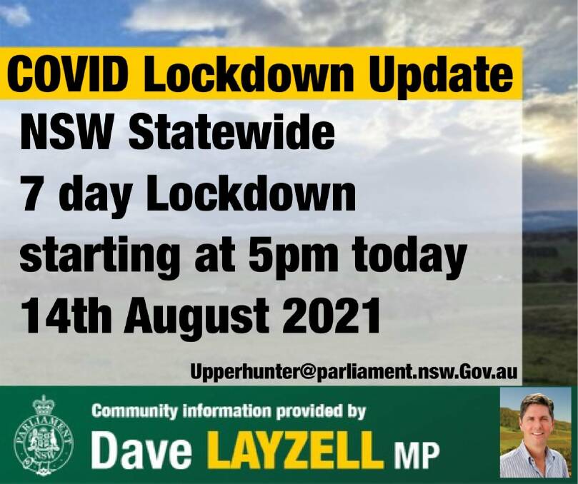 Whole of NSW to enter a 7-day lockdown, from 5pm today