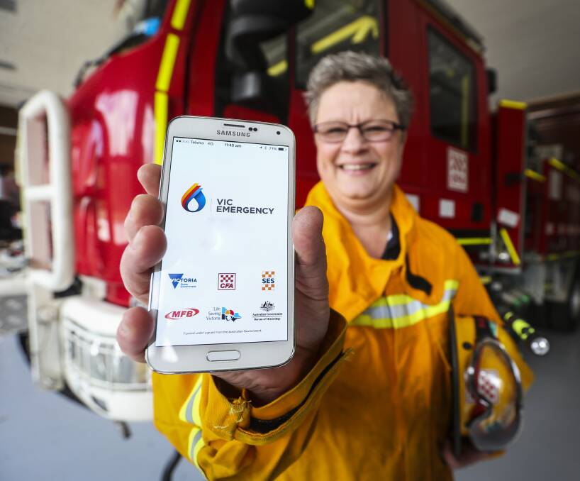 MAKE THE SWITCH: Beechworth Urban Fire Brigade first lieutenant Tracy McVea wants North East residents to ensure they have changed over from FireReady to the VicEmergency app. Picture: JAMES WILTSHIRE