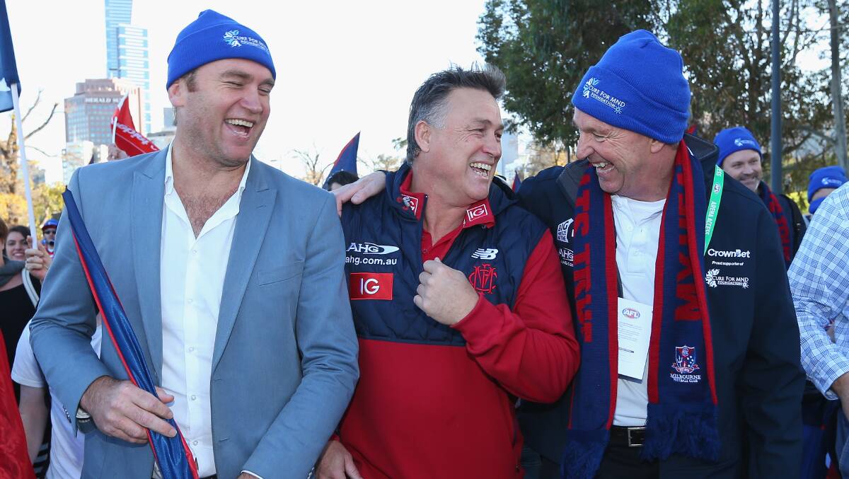 HELPING OUT: The Mountain Challenge will be special for Melbourne great David Neitz, who was coached by Neale Daniher. Daniher was diagnosed with MND in 2013.