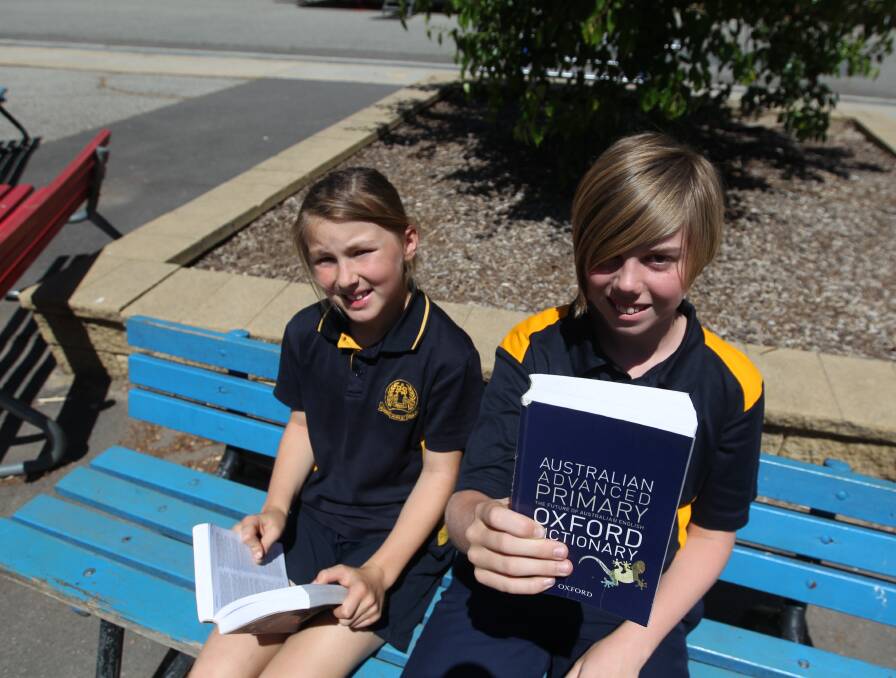 SMASHING SPELLERS: Rylee Steele, 10, and Harry Methven, 11, will represent Albury Public School at the 2018 Premier's Spelling Bee final.