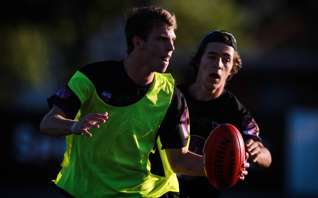 POTENT: Albury's Dylan McDonald will face Dandenong's powerhouse backline on Sunday afternoon. Picture: DYLAN ROBINSON