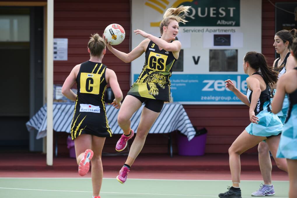 HIGH-FLYERS: Jess Fisher-Curnow and the Tigers defied their underdog status to reach the A-Grade grand final. Picture: MARK JESSER