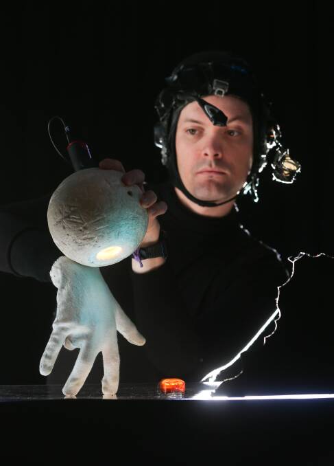 JOURNEY OF DISCOVERY: Tim Watts, as Alvin Sputnik, journeys deep beneath the sea in search of a new home for humankind. Picture: KYLIE ESLER