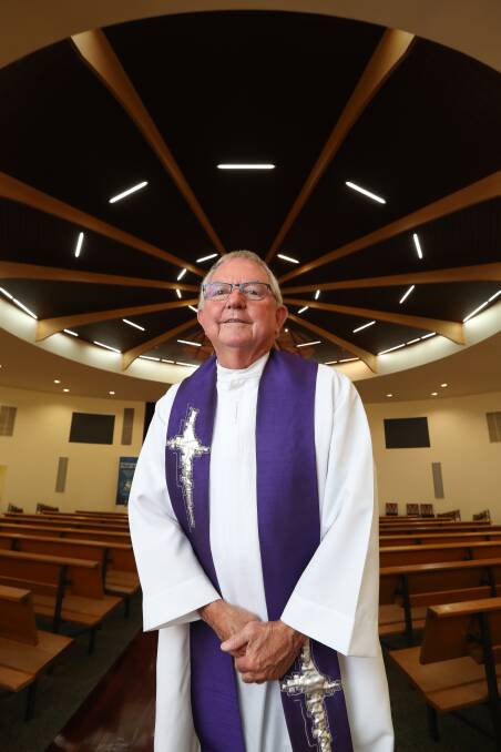 TIME FOR CHANGE: Father Dennis Crameri has decided to step down from active ministry, after nearly 10 years as parish priest in Wodonga. Picture: MARK JESSER