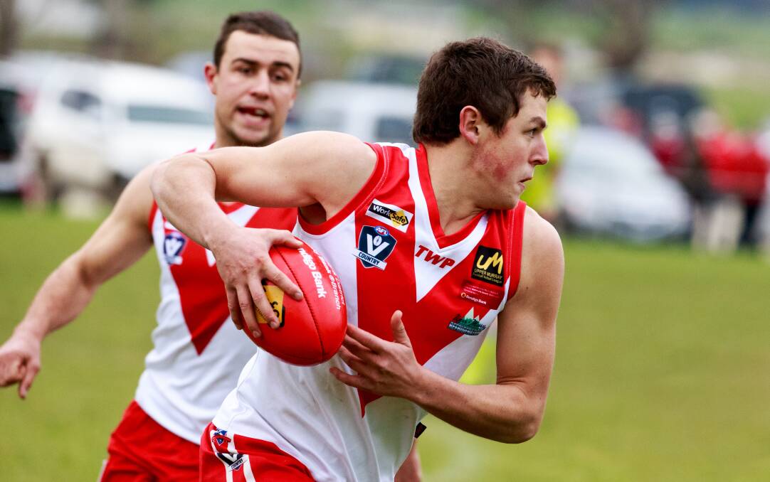 EFFORT: Cameron Sheather and the Swans will need everything they've got to spring an upset over Bullioh.