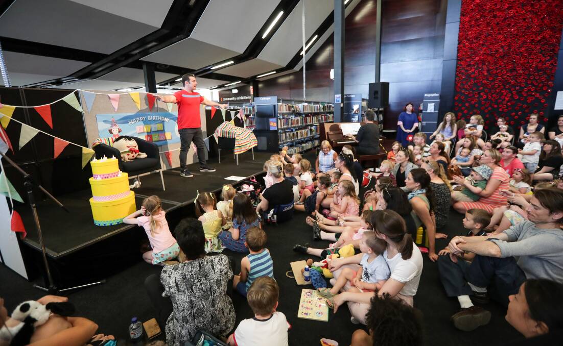 KING OF KIDS: Playschool presenter Teo Gebert delighted the crowd at the launch of Happy Birthday Playschool. Picture: JAMES WILTSHIRE