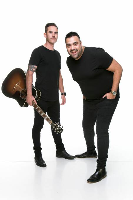 DYNAMIC DUO: Dane Kennedy and Dane Simpson are teaming up for a musical comedy variety show at the HotHouse Theatre tonight.