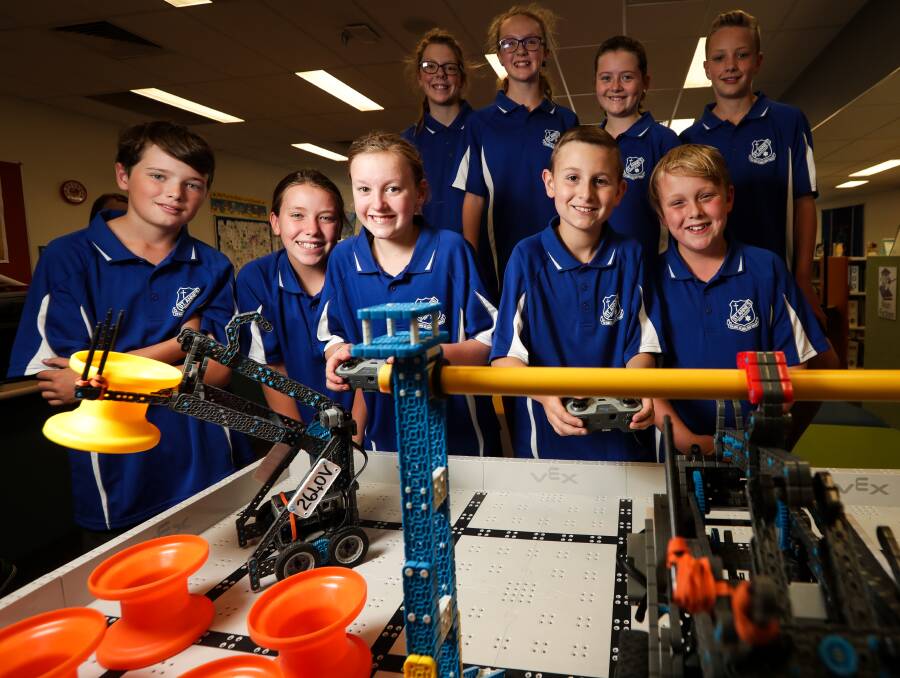 BATTLE OF THE BOTS: St Anne's robotics teams performed well at nationals, with one team to head to the World Champs. Picture: JAMES WILTSHIRE