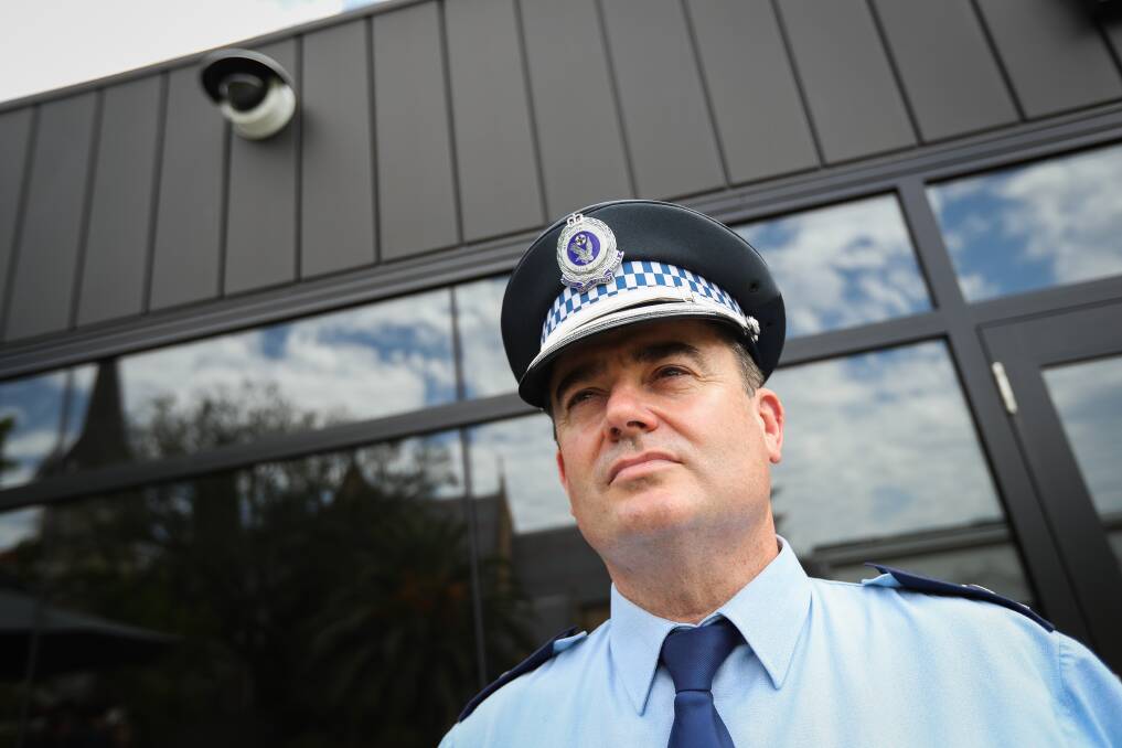 WATCHMAN: Superintendent Evan Quarmby said the CCTV network would hopefully be a crime deterrent in Albury's CBD. Picture: MARK JESSER