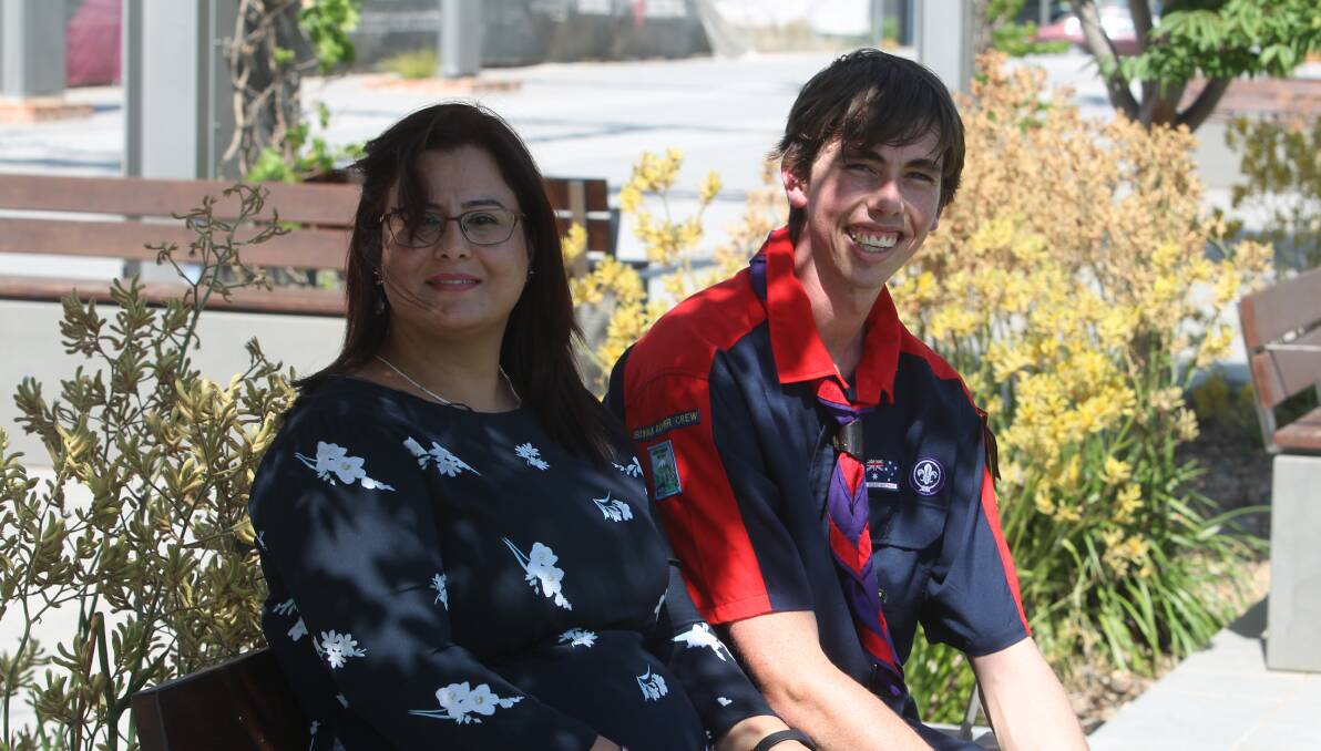 COMMUNITY LEADERS: Family violence prevention advocate Rupinder Kaur has been named Wodonga's Citizen of the Year, while Sheldon Smith is the Young Citizen of the Year. Picture: CHRIS YOUNG 