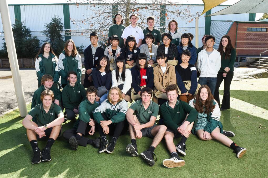 CULTURAL EXCHANGE: Students from Tokorozawa Nishi High School, near Tokyo, are enjoying a stay at Beechworth Secondary College. Picture: MARK JESSER